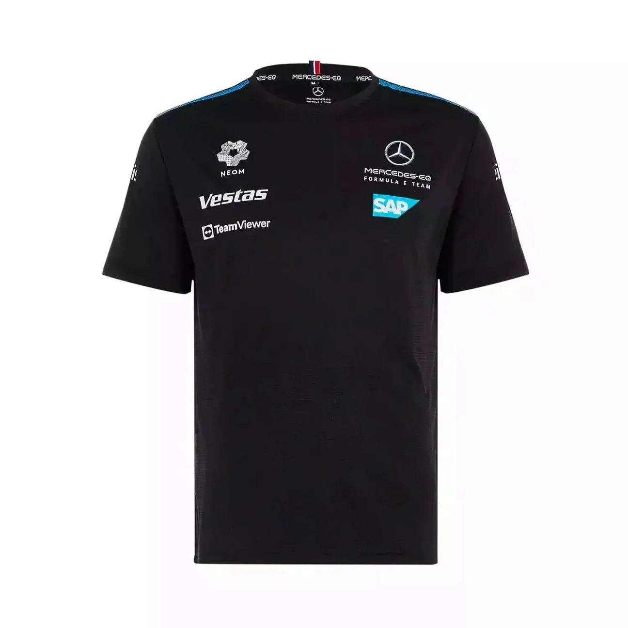 Mercedes Benz EQ Formula E S8 Men's Team T-Shirt - Black/White