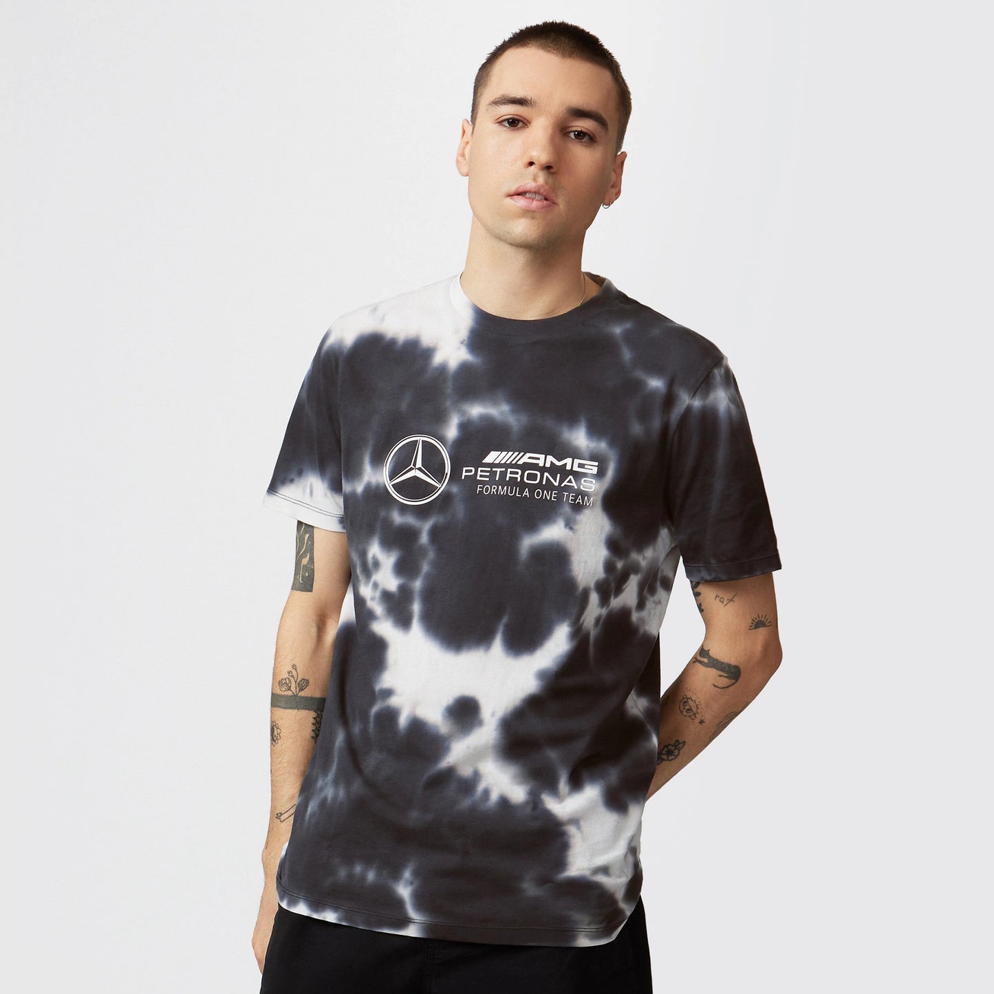 Mercedes AMG Petronas F1 Men's Tie-Dye T-Shirt