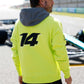 Aston Martin Cognizant F1 Kimoa Fernando Alonso Men's Lifestyle Hoodie- Lime