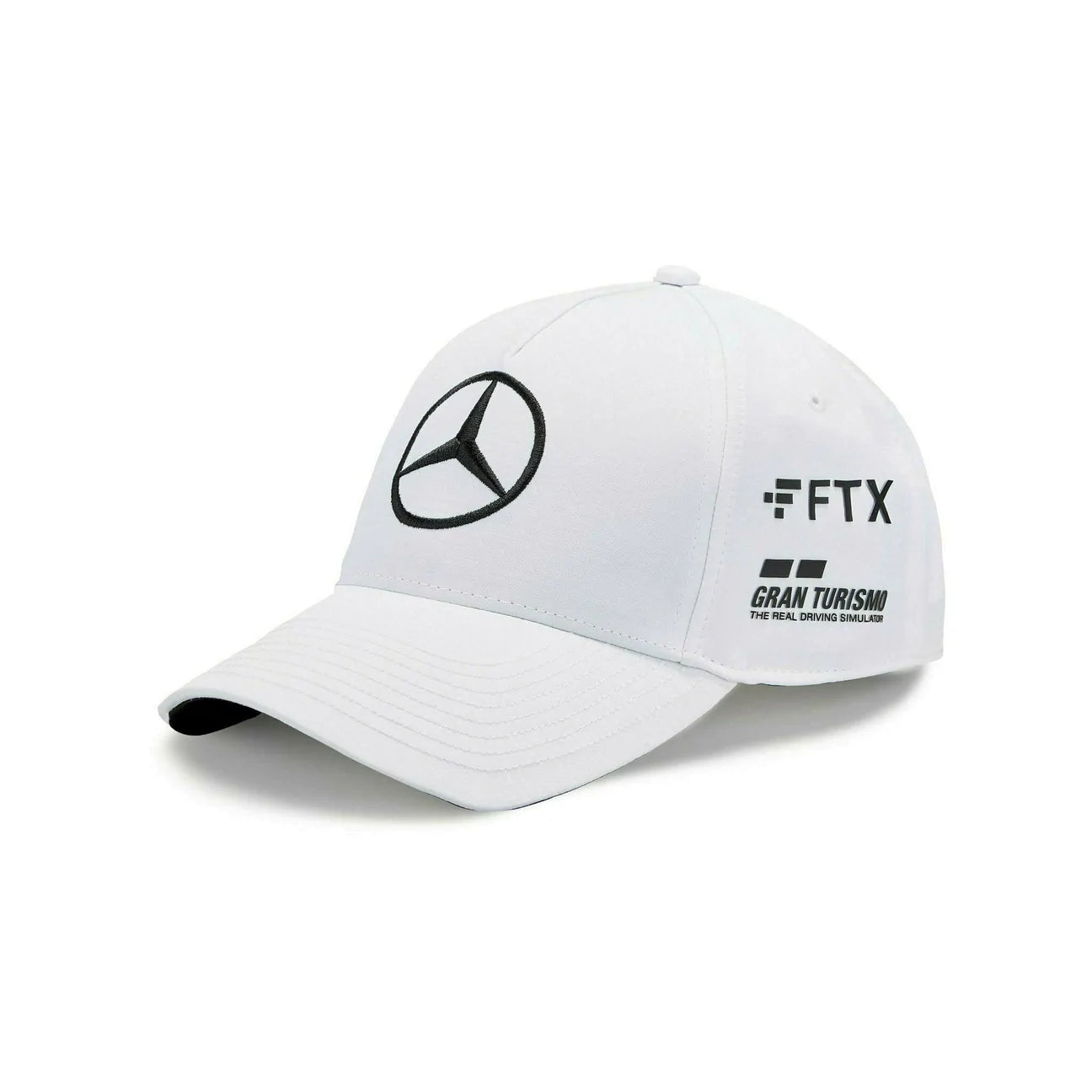 Mercedes Benz AMG Petronas F1 2022 Lewis Hamilton Baseball Hat- White/Black/Purple
