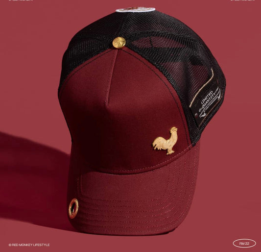 Rooster- Burgundy